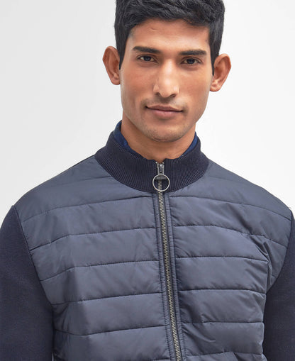 BArbour Essential Carn Quilted Jumper - Classic Navy MKN1104NY91_05detaila