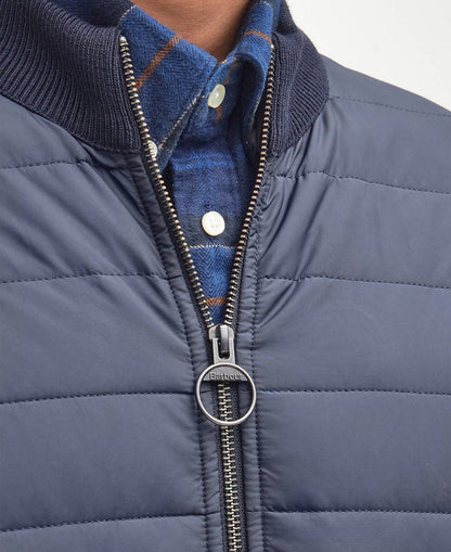 BArbour Essential Carn Quilted Jumper - Classic Navy MKN1104NY91_05detailb