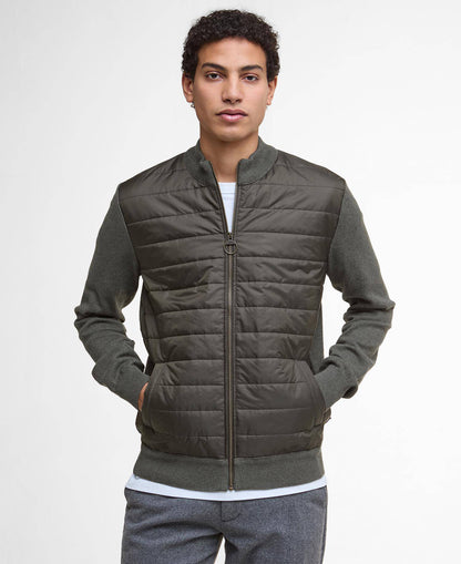 Barbour Essential Carn Quilted Jumper - Olive MKN1104OL51_01front
