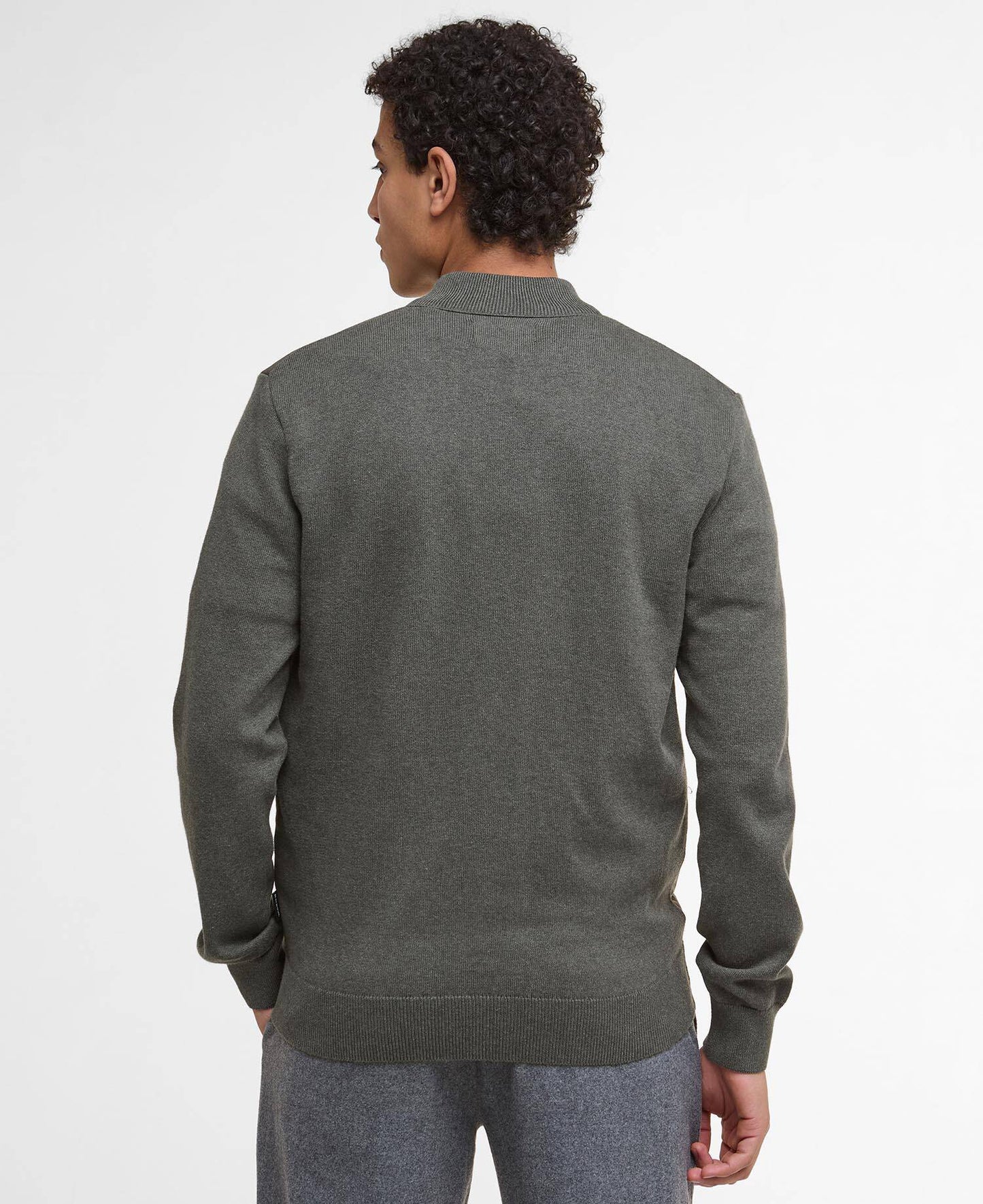 Barbour Essential Carn Quilted Jumper - Olive MKN1104OL51_04back