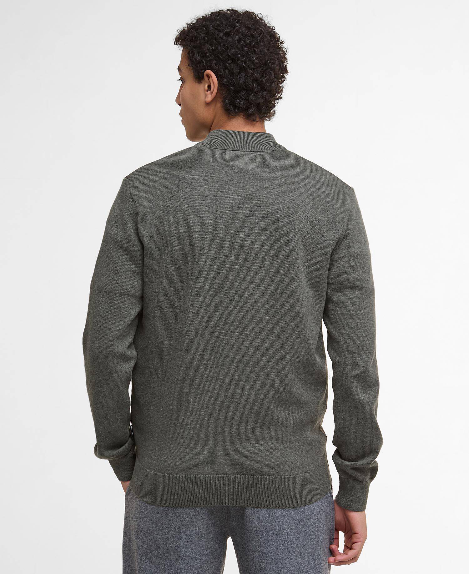 Barbour Essential Carn Quilted Jumper - Olive MKN1104OL51_04back