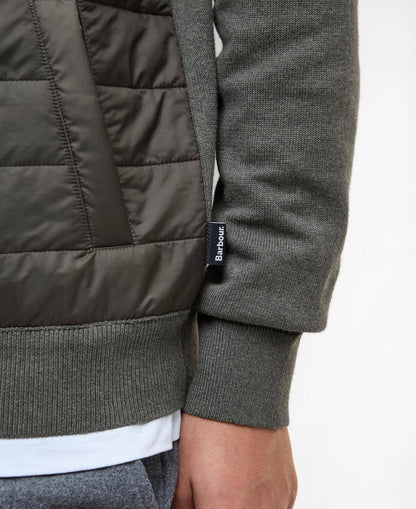 Barbour Essential Carn Quilted Jumper - Olive MKN1104OL51_05detailb