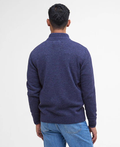 Barbour Essential Tisbury Half-Zip Jumper - Deep Blue MKN1187BL91_04back