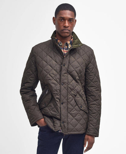 Barbour Chelsea Sportsquilt Jacket - Olive MQU0006OL51_01front