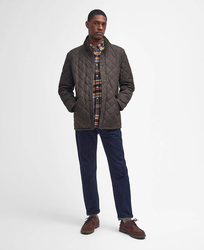 Barbour Chelsea Sportsquilt Jacket - Olive MQU0006OL51_03getthelook