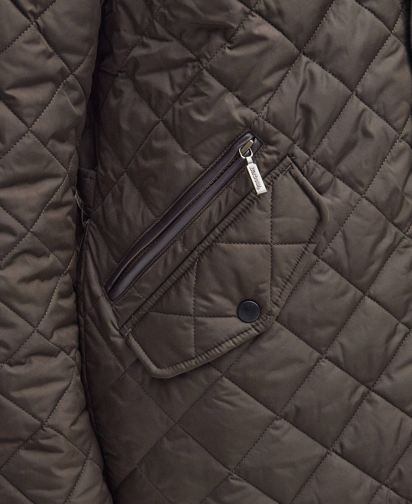 Barbour Chelsea Sportsquilt Jacket - Olive MQU0006OL51_05detailc