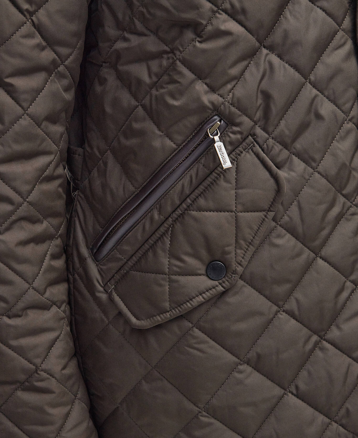 Barbour Chelsea Sportsquilt Jacket - Olive MQU0006OL51_05detailc