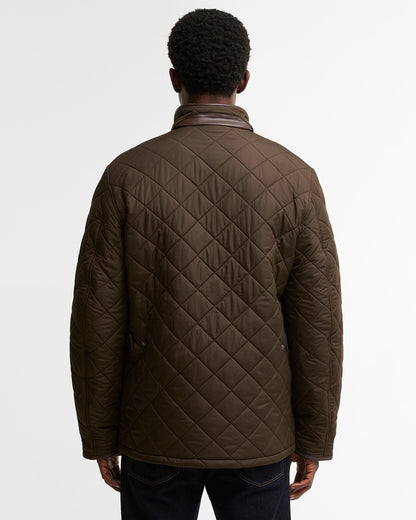 Barbour Powell Quilted Jacket Olive - back