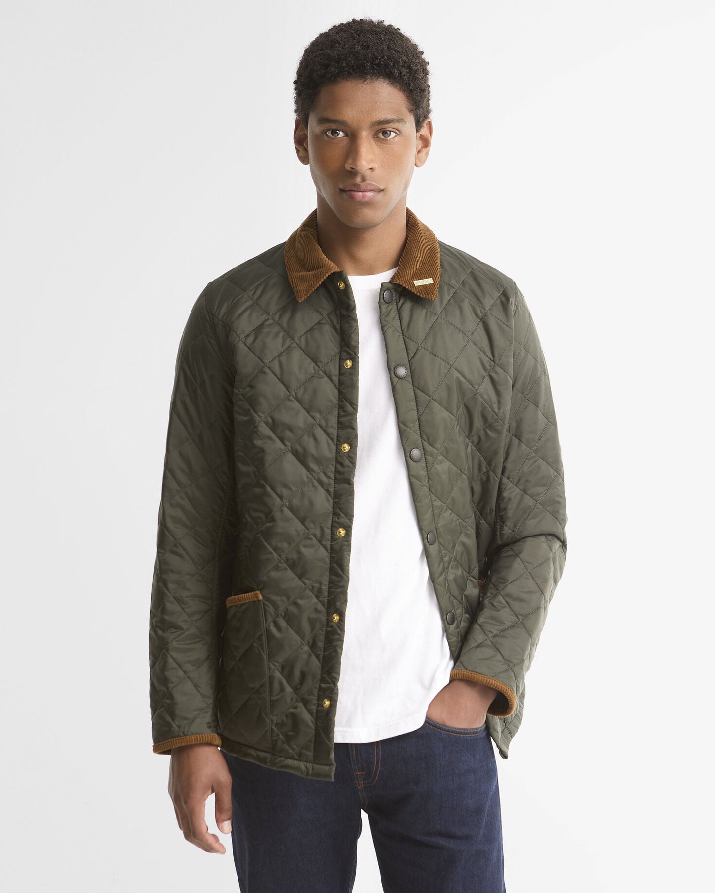 Barbour Icons Liddesdale Quilted Jacket Sage - front