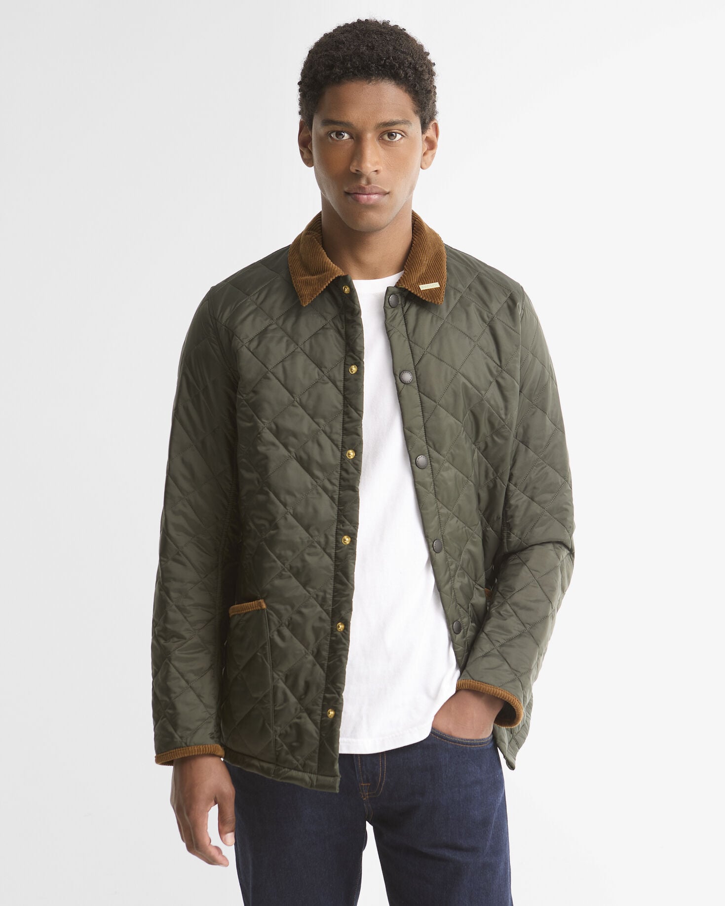 Barbour Icons Liddesdale Quilted Jacket Sage - front