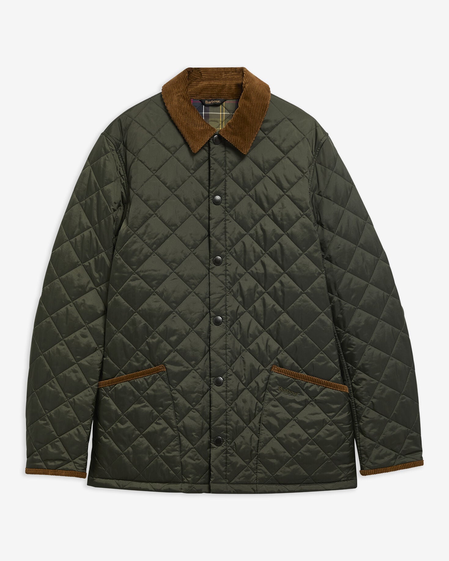 Barbour Icons Liddesdale Quilted Jacket Sage - flat
