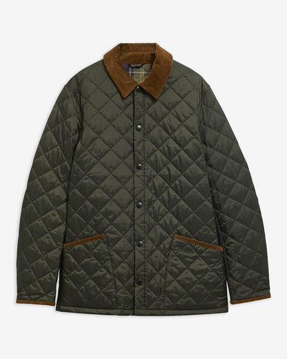 Barbour Icons Liddesdale Quilted Jacket Sage - flat