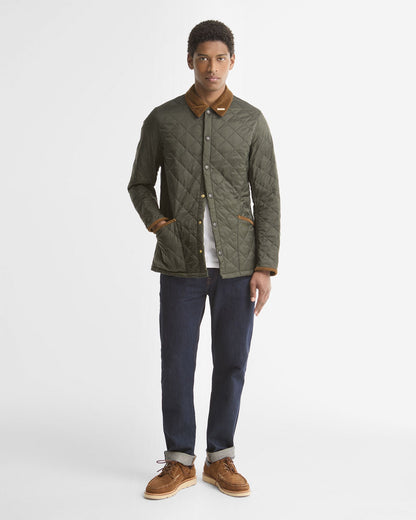Barbour Icons Liddesdale Quilted Jacket Sage - styled