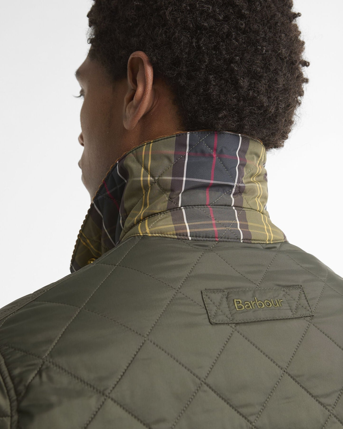 Barbour Icons Liddesdale Quilted Jacket Sage - detail