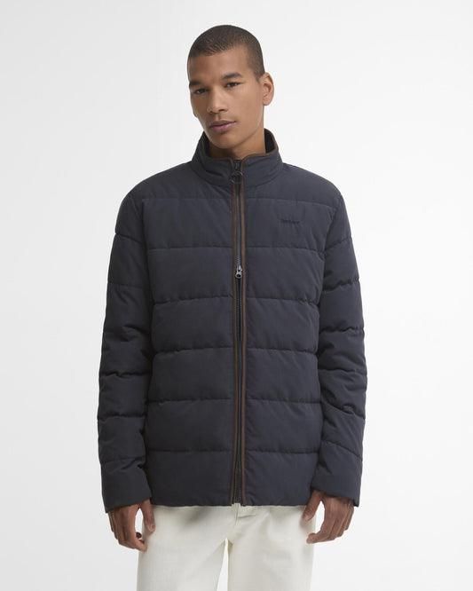 Barbour Noree Quilted Jacket Dark Navy - front