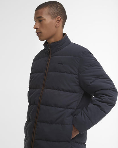 Barbour Noree Quilted Jacket Dark Navy - detail