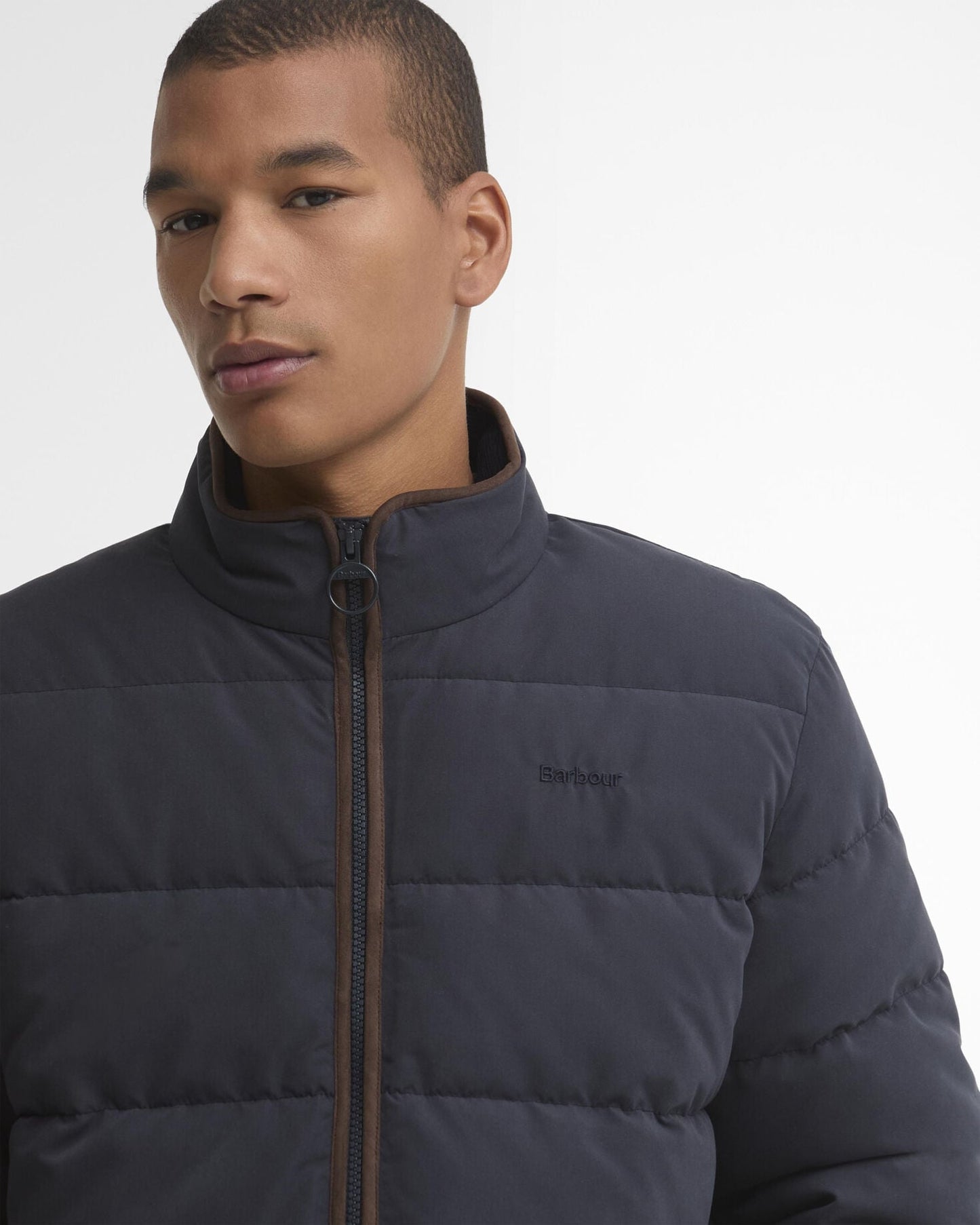 Barbour Noree Quilted Jacket Dark Navy - detail