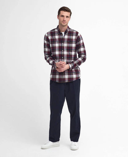 Barbour Crossfell Tailored Long-Sleeved Shirt - Merlot MSH4995RE94_03getthelook