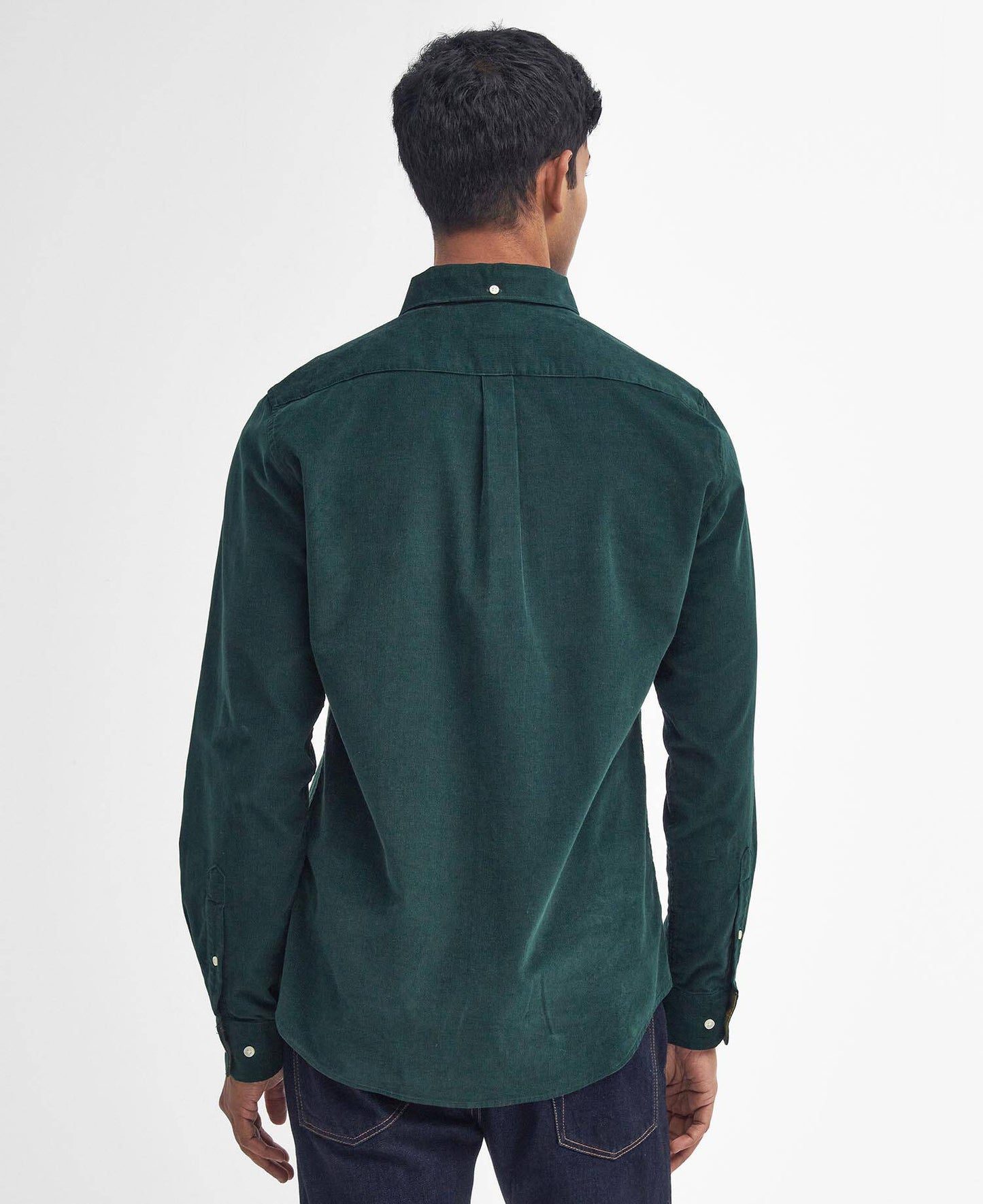 Barbour Ramsey Tailored Long-Sleeved Shirt - Seaweed MSH5001GN73_04back