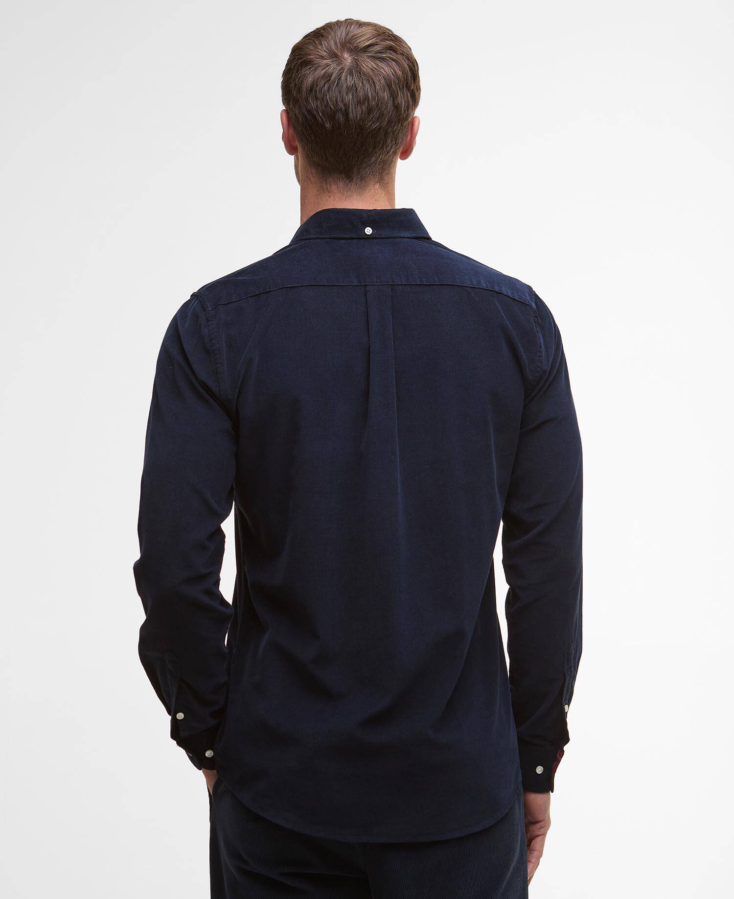 Barbour Ramsey Tailored Long-Sleeved Shirt - Navy/Red MSH5001MI32_04back