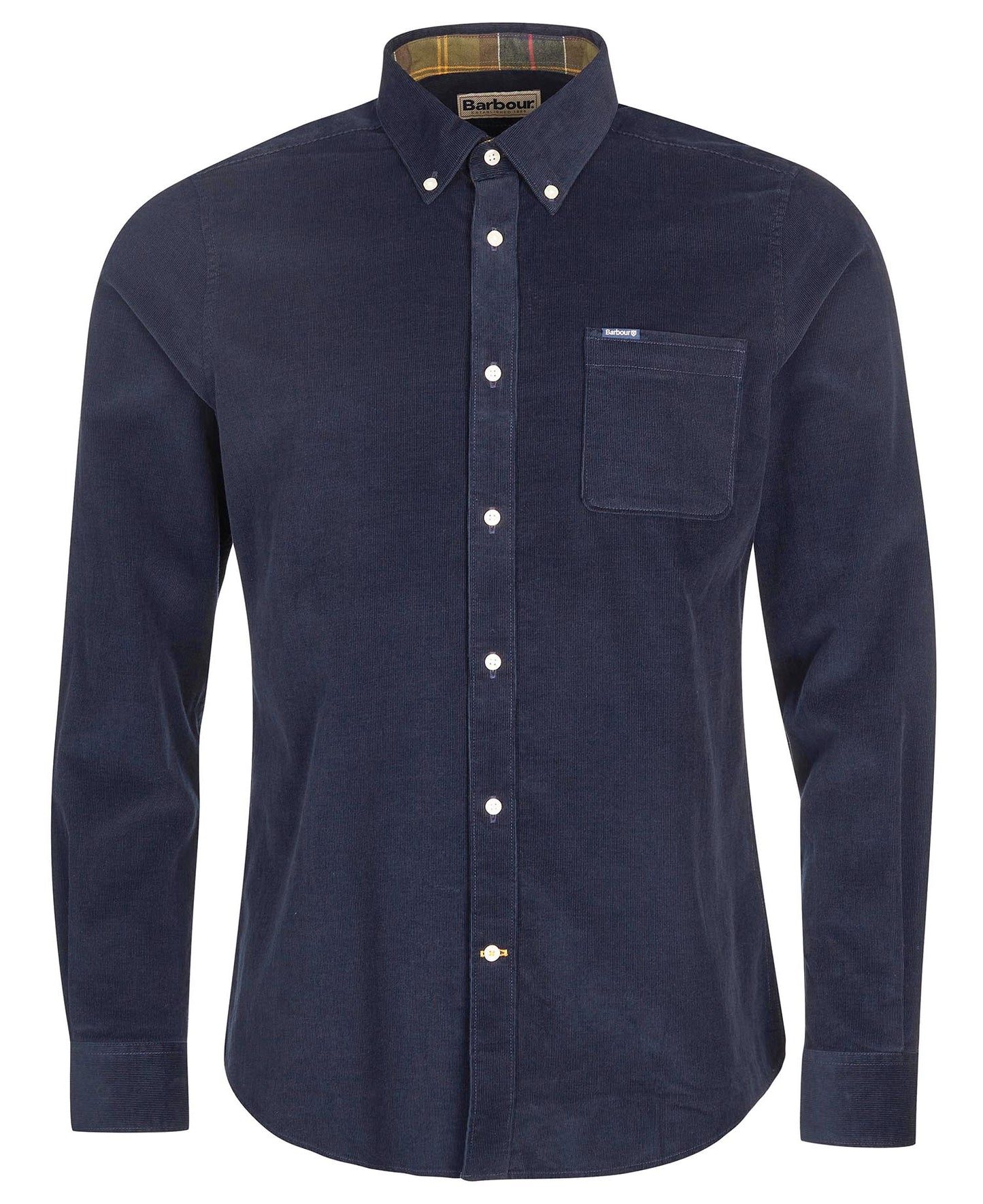 Barbour Ramsey Tailored Long-Sleeved Shirt - Classic Navy MSH5001NY91_02flat