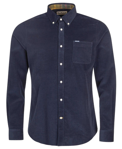 Barbour Ramsey Tailored Long-Sleeved Shirt - Classic Navy MSH5001NY91_02flat