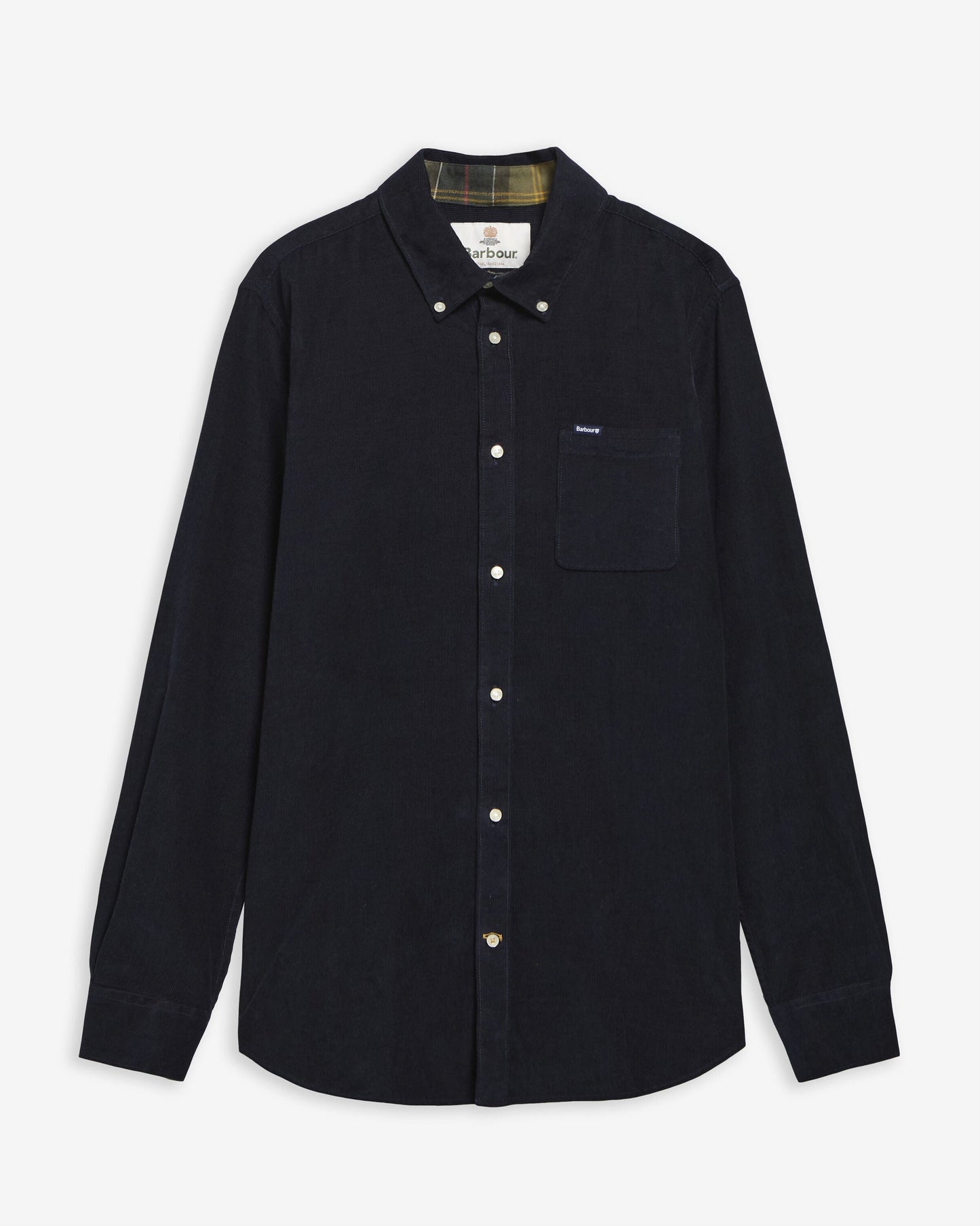 Barbour Ramsey Tailored Shirt Navy - flat
