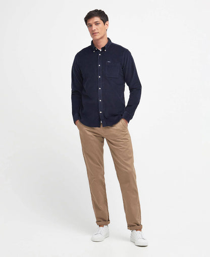 Barbour Ramsey Tailored Long-Sleeved Shirt - Classic Navy MSH5001NY91_03getthelook