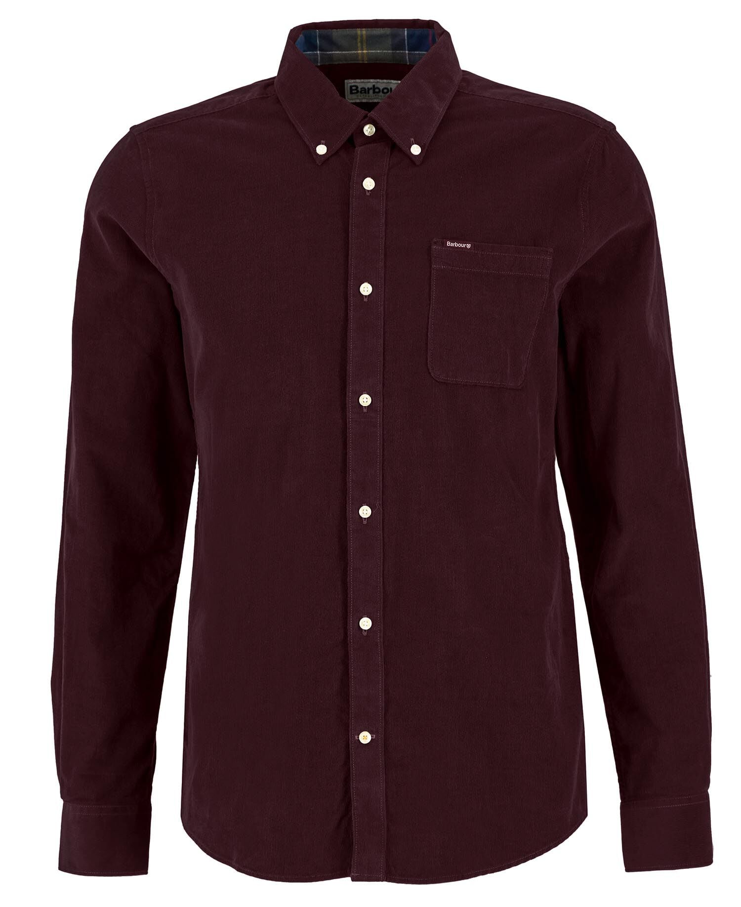 Barbour Ramsey Tailored Shirt Winter Red - flat