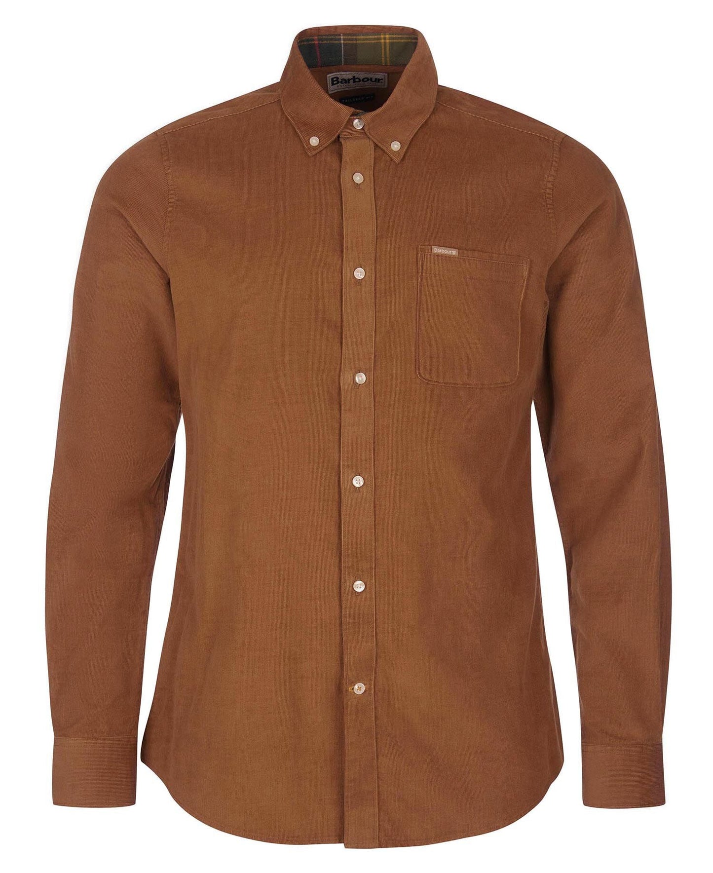 Barbour Ramsey Tailored Shirt Sandstone - flat