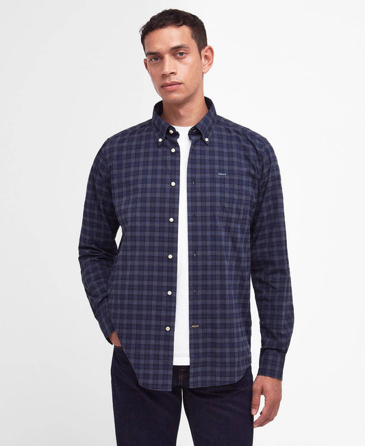 Barbour Lomond Tailored Long-Sleeved Shirt - Midnight Tartan MSH5023TN11_01front