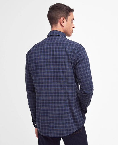Barbour Lomond Tailored Long-Sleeved Shirt - Midnight Tartan MSH5023TN11_04back