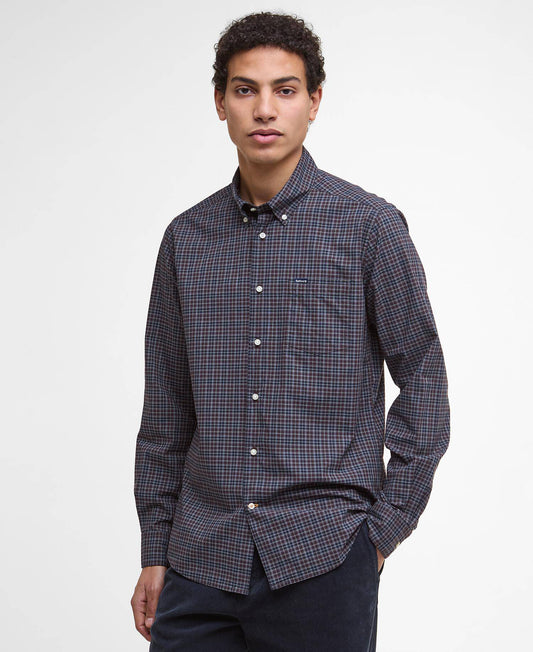 Barbour Lomond Tailored Long-Sleeved Shirt - Midnight Oak Tartan MSH5023TN38_01front