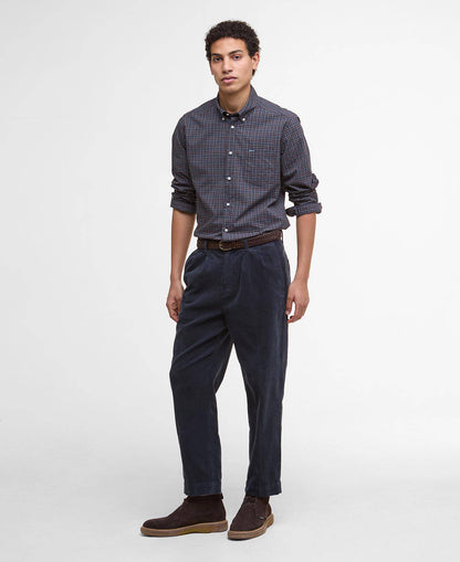 Barbour Lomond Tailored Long-Sleeved Shirt - Midnight Oak Tartan MSH5023TN38_03getthelook