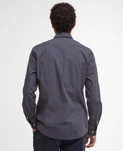 Barbour Lomond Tailored Long-Sleeved Shirt - Midnight Oak Tartan MSH5023TN38_04back