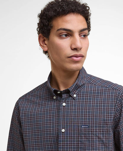Barbour Lomond Tailored Long-Sleeved Shirt - Midnight Oak Tartan MSH5023TN38_05detaila