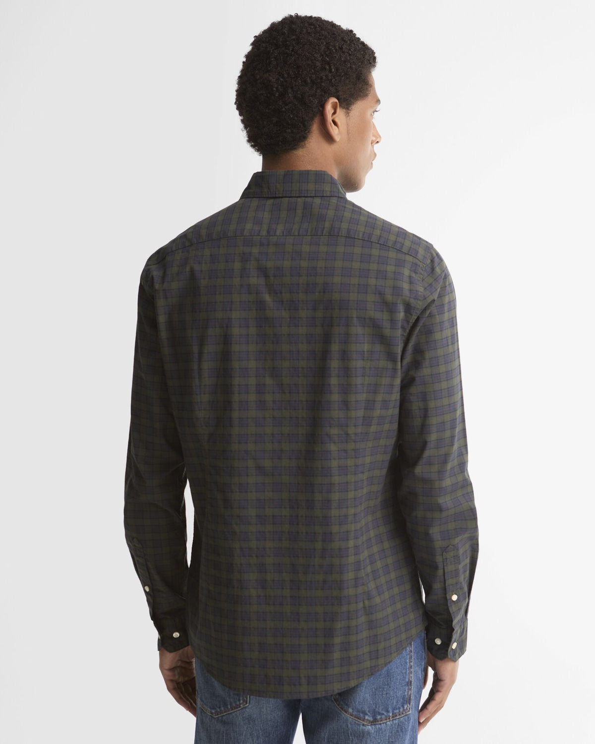 Barbour Lomond shirt in Shadow check, back view