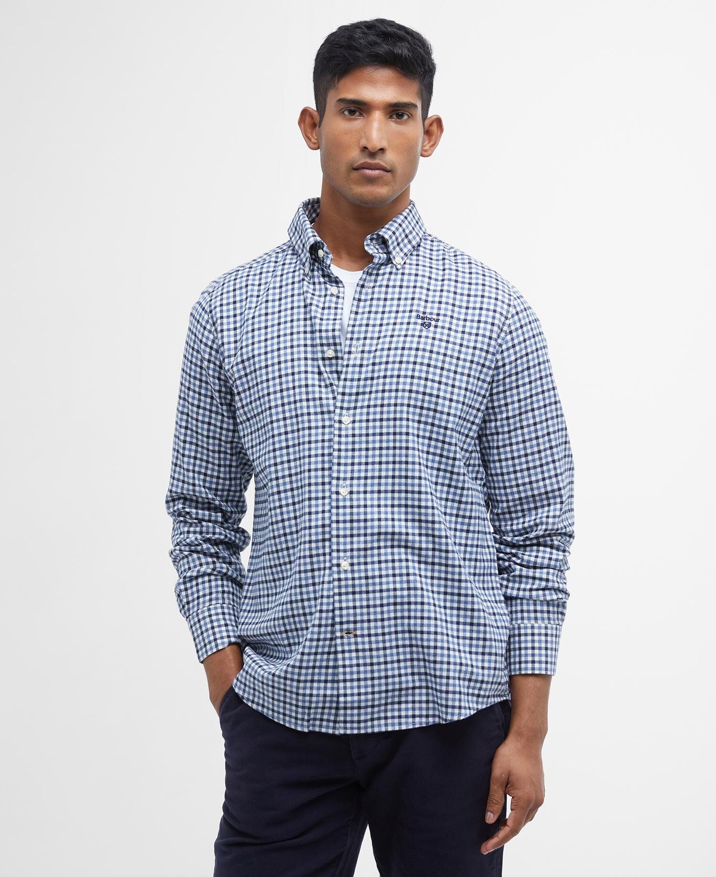 Barbour Finkle Tailored Shirt Navy - front