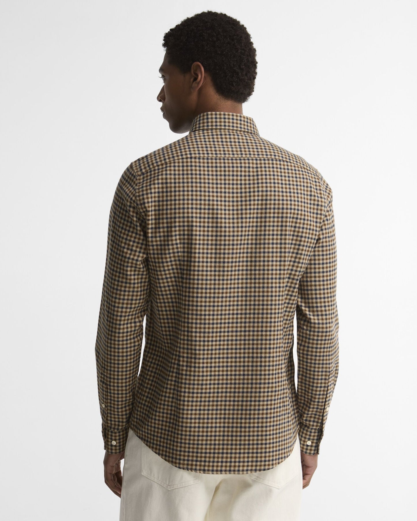Barbour Finkle Tailored Shirt Dark Sand - back