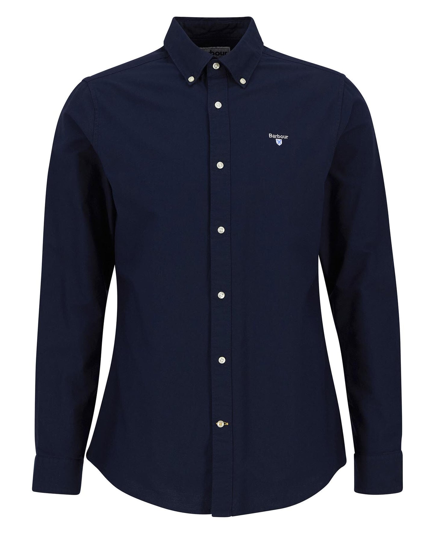 Barbour Oxford Tailored Shirt Navy - flat