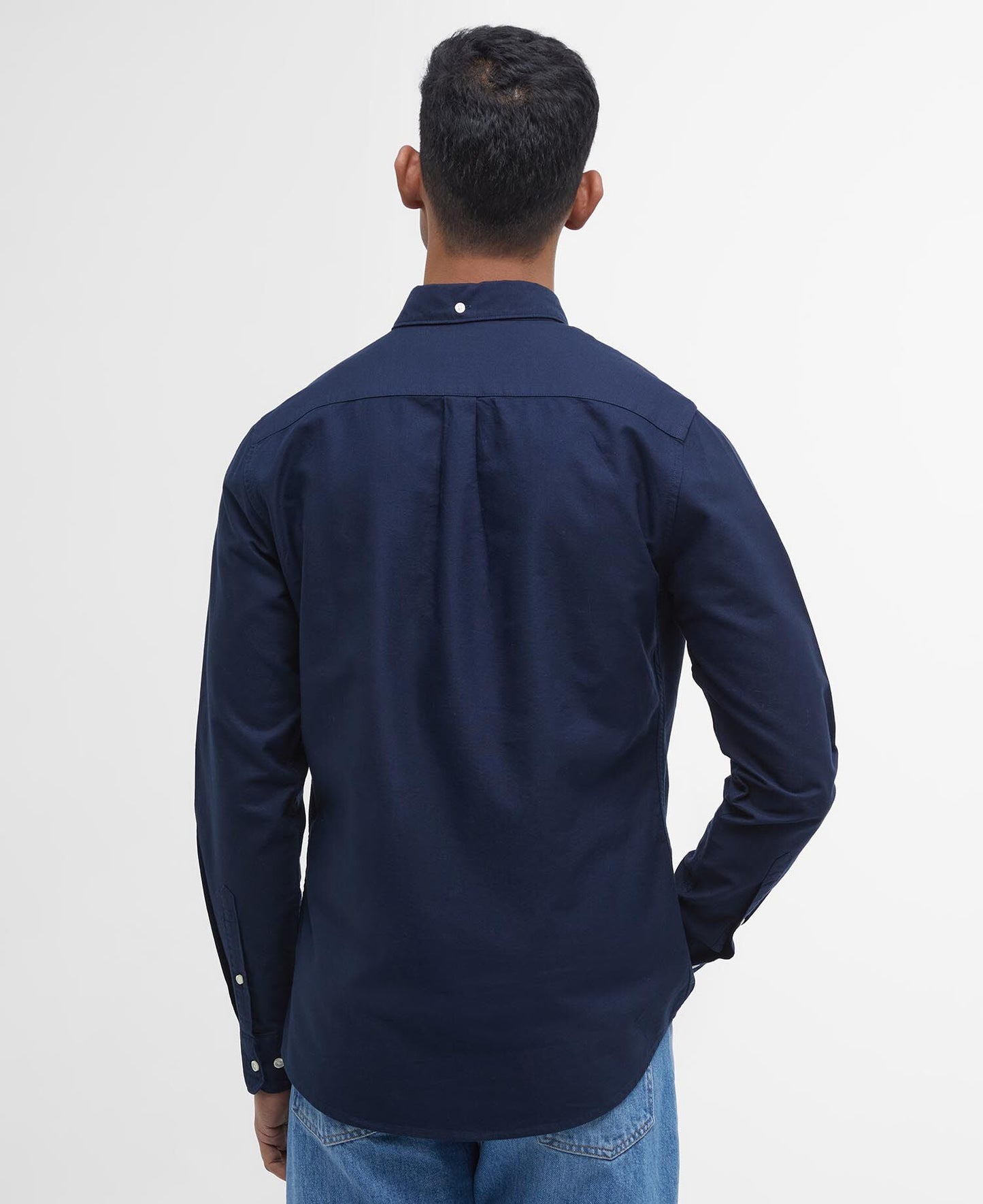 Barbour Oxford Tailored Shirt Navy - back