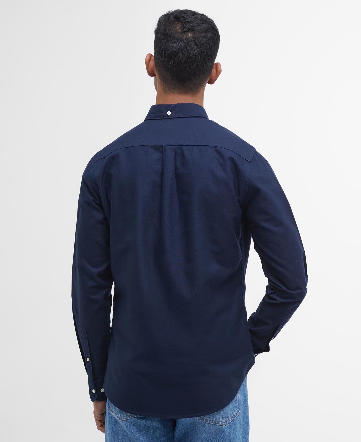 Barbour Oxford Tailored Shirt Navy - back