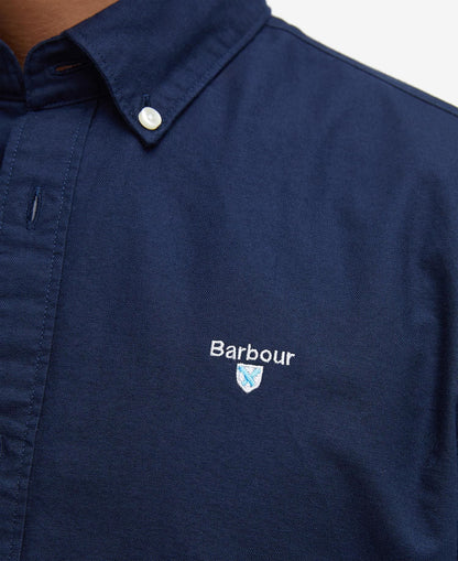 Barbour Oxford Tailored Shirt Navy - detail