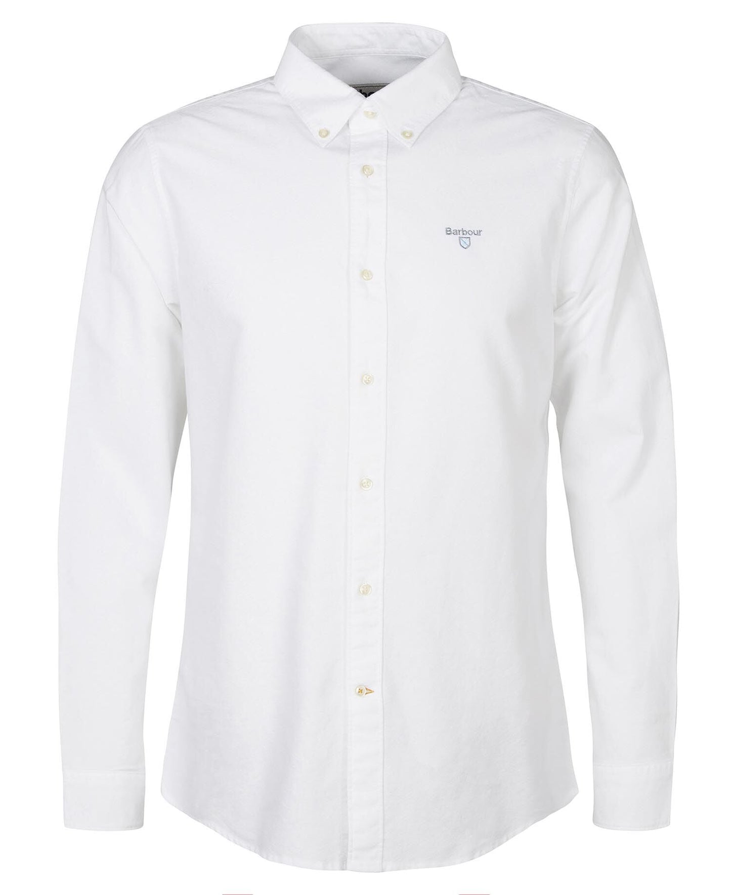 Barbour Oxford Tailored Shirt White - flat