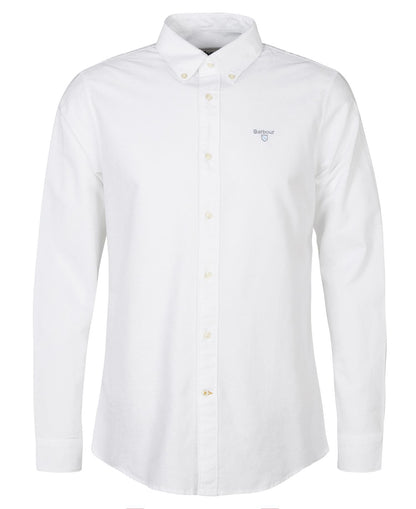 Barbour Oxford Tailored Shirt White - flat