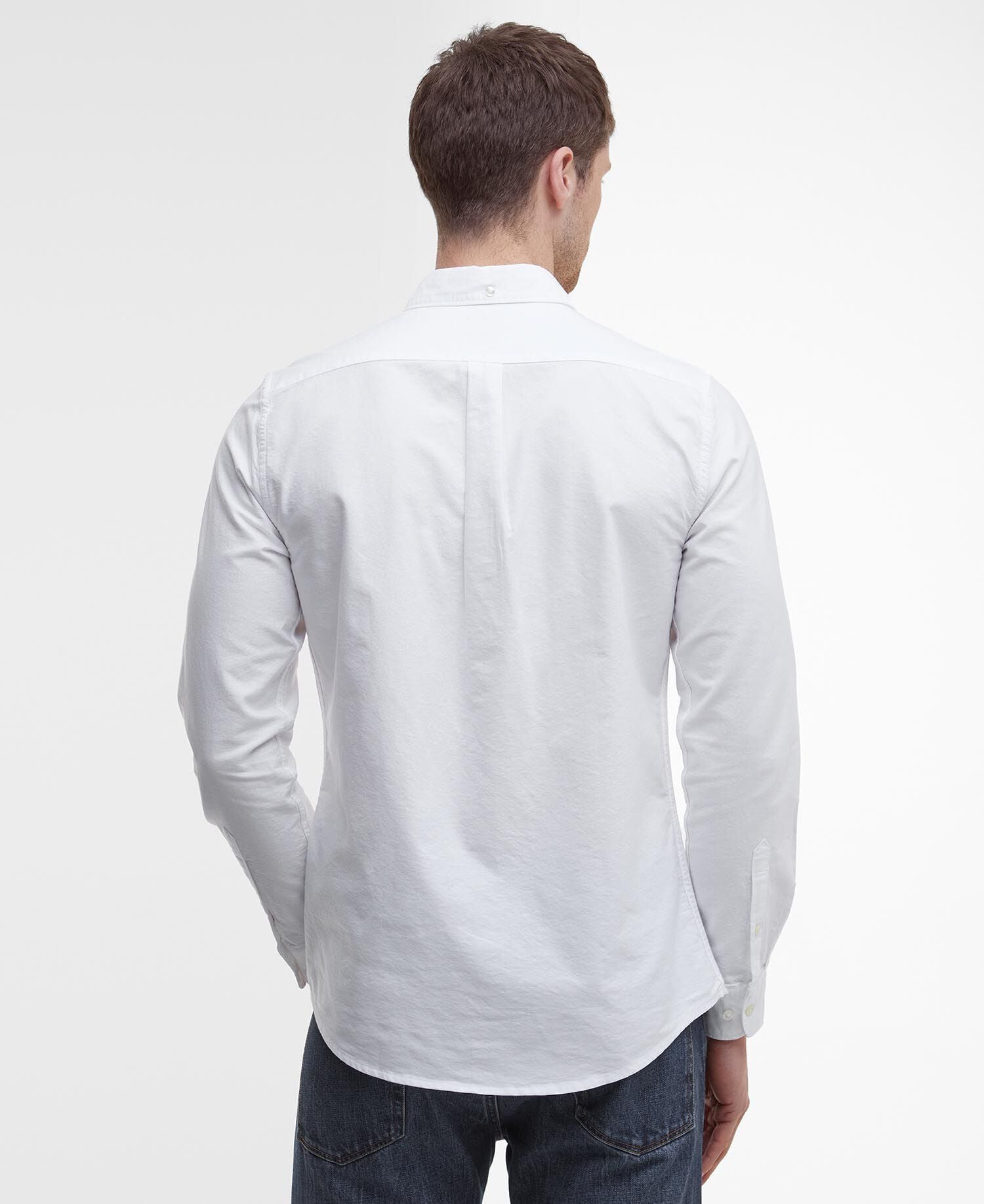 Barbour Oxford Tailored Shirt White - back