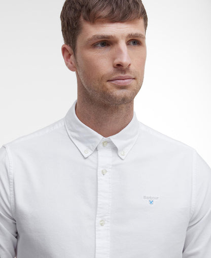 Barbour Oxford Tailored Shirt White - detail