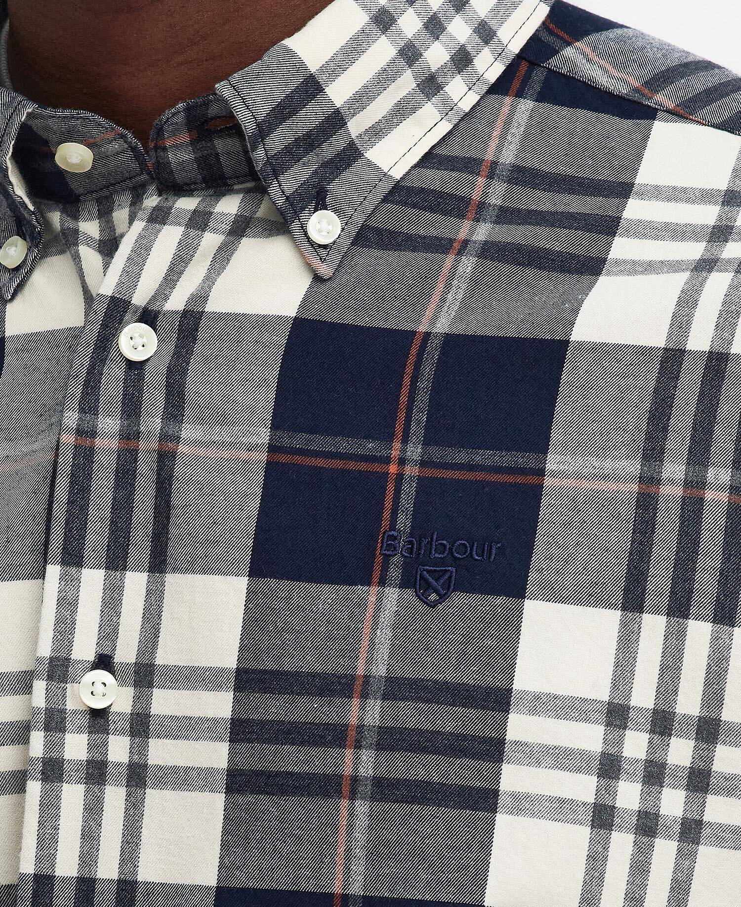 Barbour Edgar Tailored Long-Sleeved Shirt - Classic Navy MSH5355NY91_05detailb