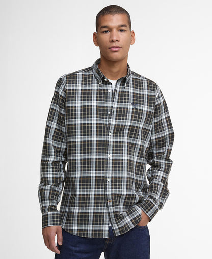 Barbour Mosswood Tailored Shirt - Olive MSH5659OL51_01front