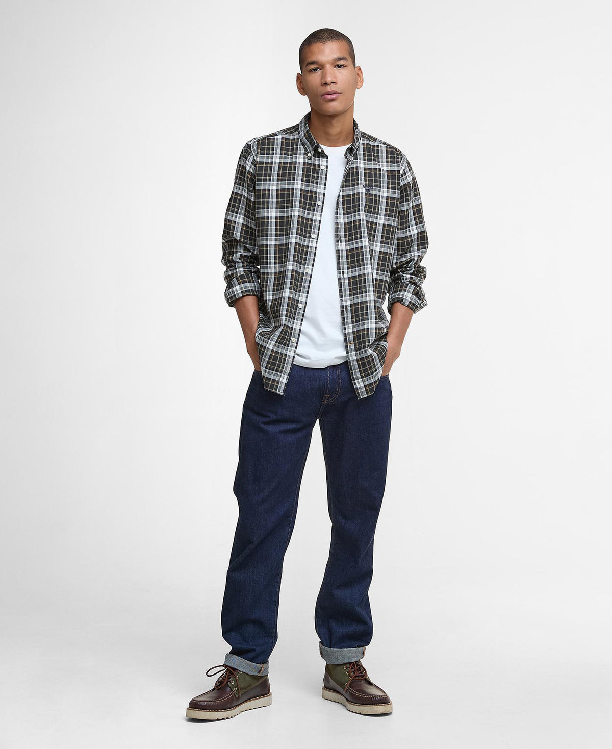Barbour Mosswood Tailored Shirt - Olive MSH5659OL51_03getthelook